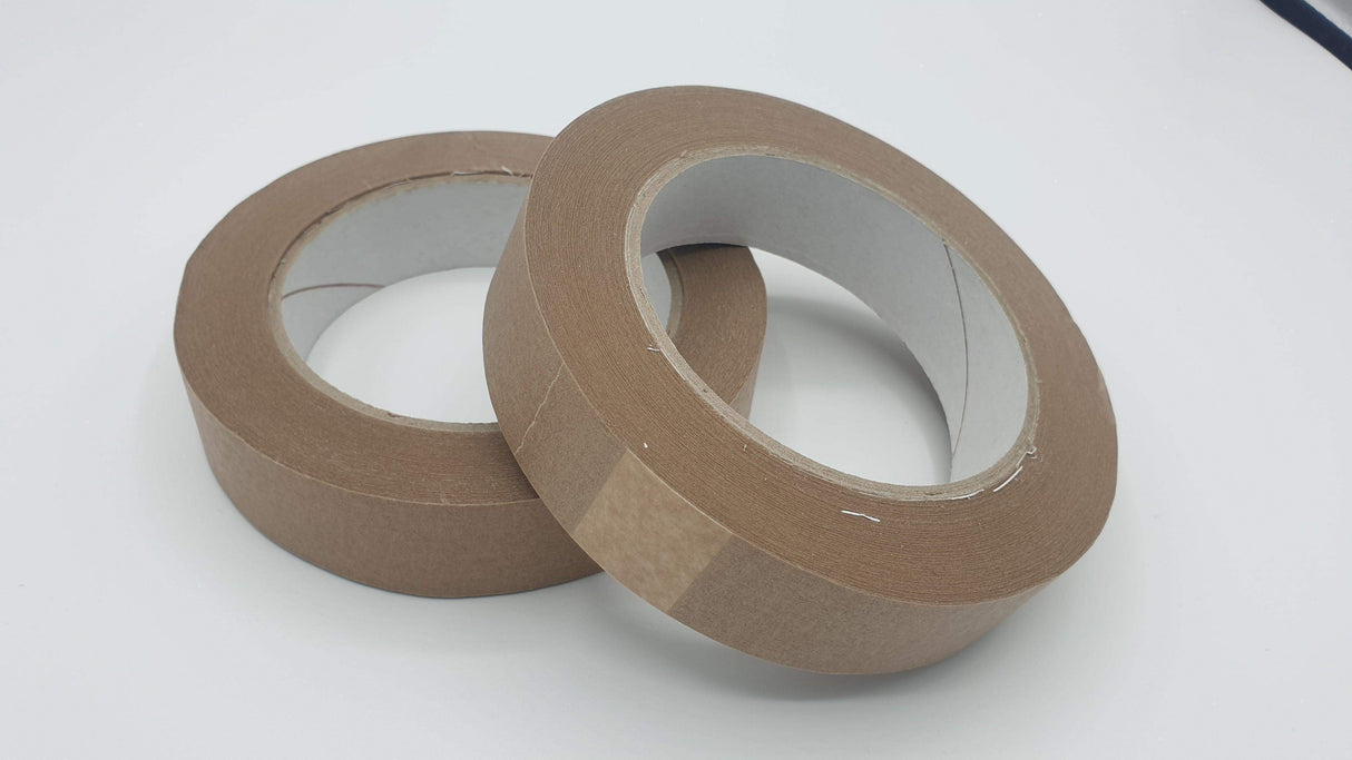 picture of canvas brown backing tape to finish off your canvas like a pro