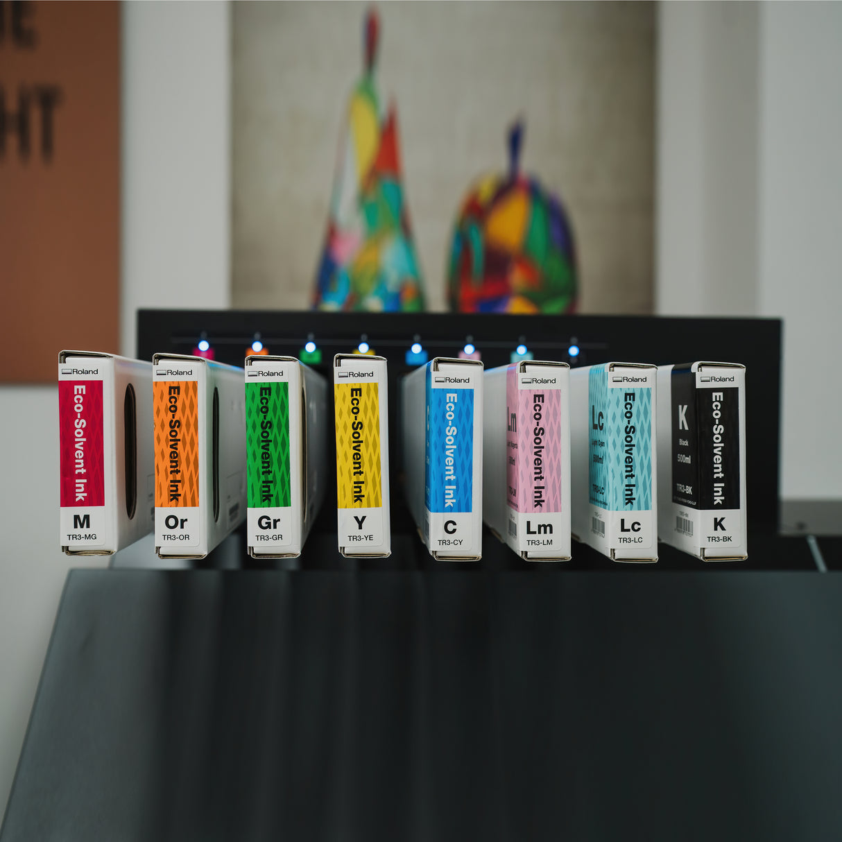 image of roland tr3 inks in machine - signmastersystems