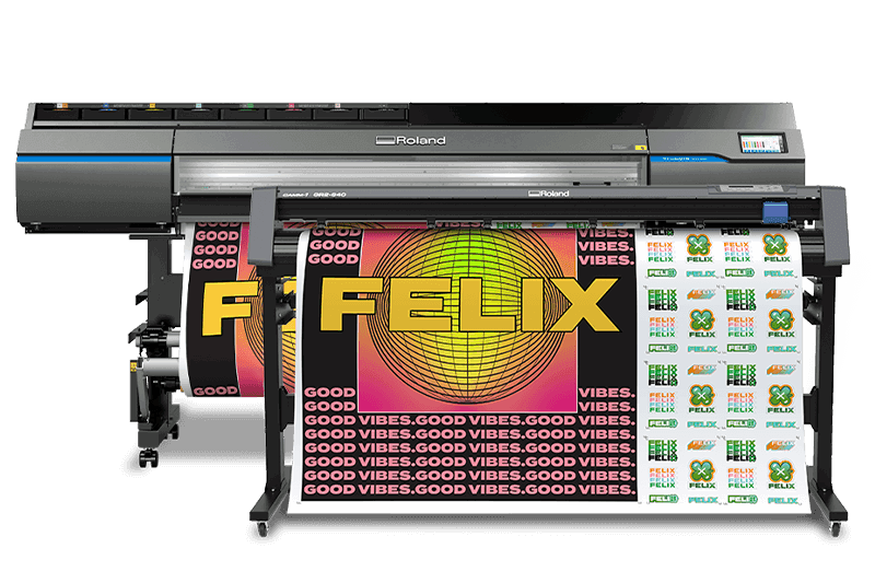 picture of the Roland VG3 Series printing stickers- signmastersystems