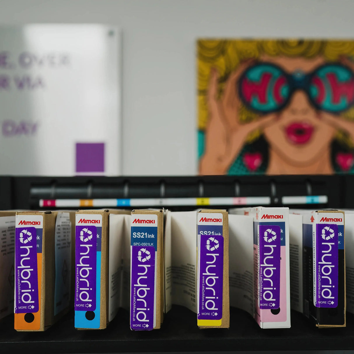 Mimaki SS21 ink in a mimaki printer -signmastersystems