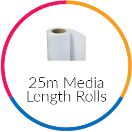 25m Media Length  Rolls