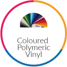 collection image for coloured polymeric vinyl which is sold at signmaster systems
