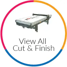 collection page image for all cut and finish products sold at Signmaster Systems for wide format printers