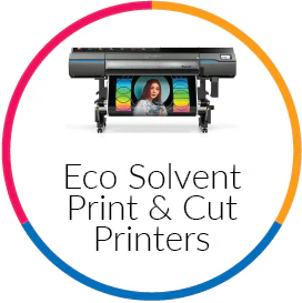 picture of eco solvent ink on the Roland VG3 - signmastersystems