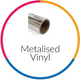 collection image for metalised vinyl which is sold at signmaster systems 