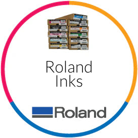 picture of the Roland logo - ink brand - signmastersystems