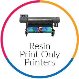 collection page image for all resin print only wide format printers which are sold at  signmaster systems