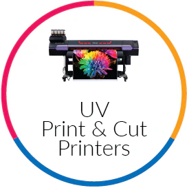 collection page image for all UV Print & Cut printers sold at Signmaster Systems