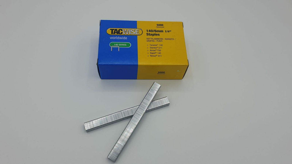 Type 140/6mm Galvanised Staples, Box of 5000 - signmastersystems