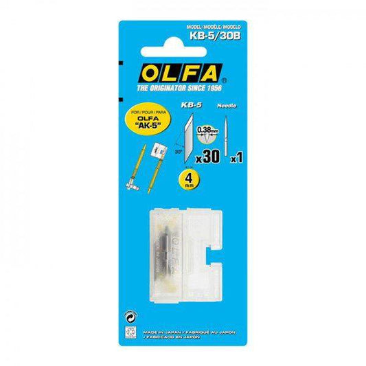 Precision Blade for OLF/AK5 Art Knife, Pack of 30 + Needle Point - signmastersystems