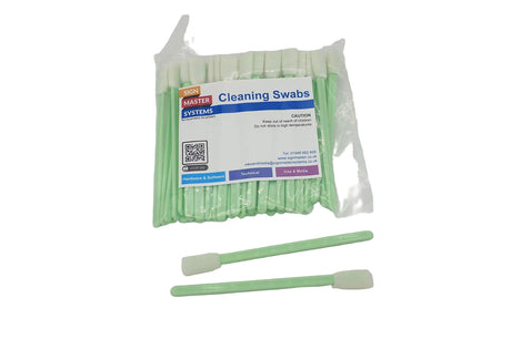 Image of Pack Of 50 Swabs for Printer Cleaning - signmastersystems