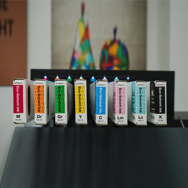 image of roland tr3 inks in machine - signmastersystems