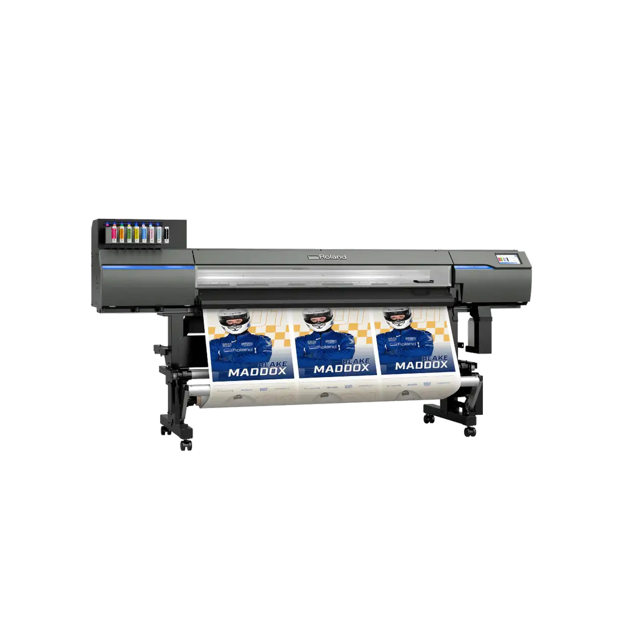 front of roland xg-640 printer with print showing - signmastersystems