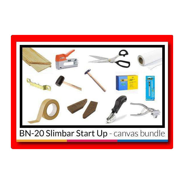 image of signmaster bn-20 slimbar start up canvas bundle - signmastersystems