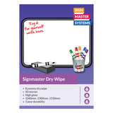 image of signmaster dry wipe laminate - signmastersystems