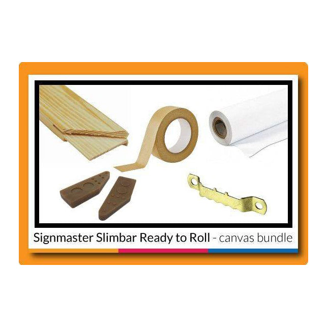 Signmaster Slimbar Canvas Ready to Roll Bundle