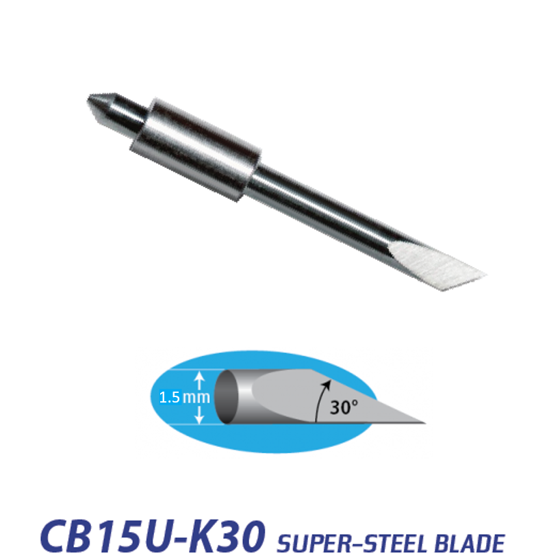 Graphtec 1.5mm 30 Degree Supersteel Blade | CB15U-K30