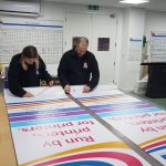 Sarah and Sam complete Run By Printers For Printers Team Training 